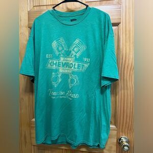 GM Chevrolet Parts size 2X green t shirt